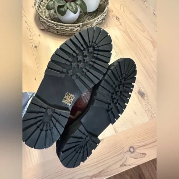 Free People Burgundy and Multicolor Knit Ankle Boots - Picture 7 of 11